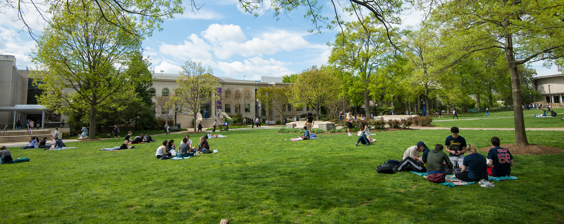 Sunny Day American University Quad