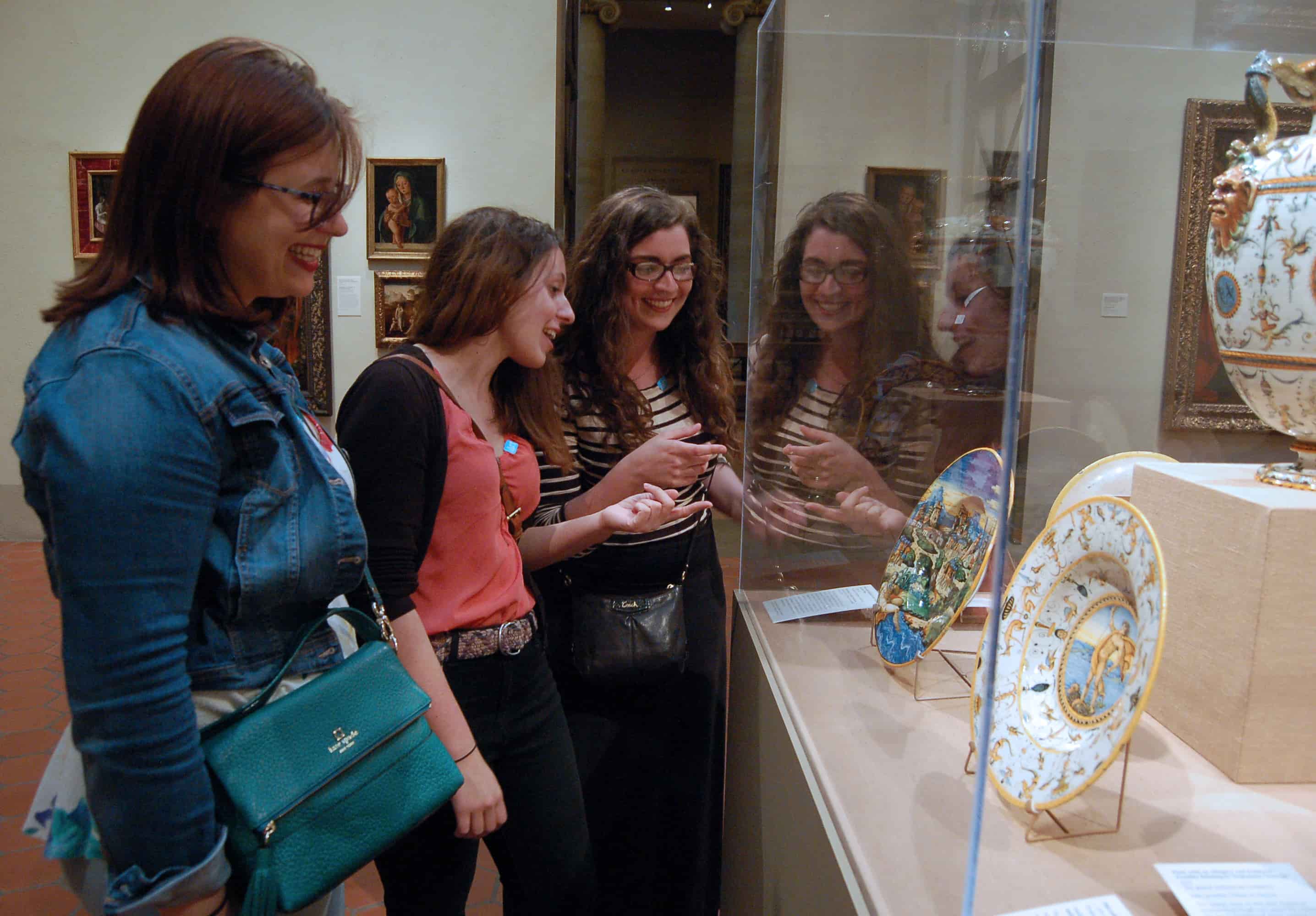 Art History students at museum