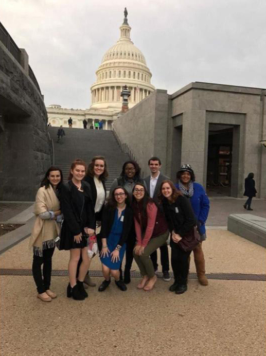 CAS LEAD students in front of the Capitol