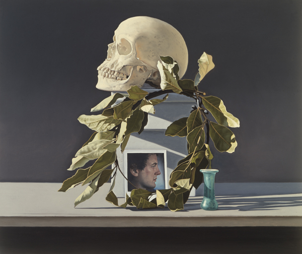 David Ligare, Still Life with Skull and Polaroid, 1983.