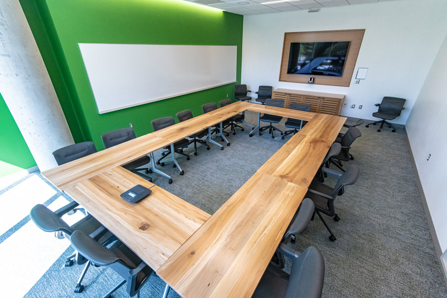 Room designed for seminars and group discussions