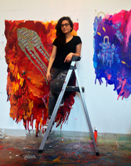 Hedieh Ilchi in her studio.