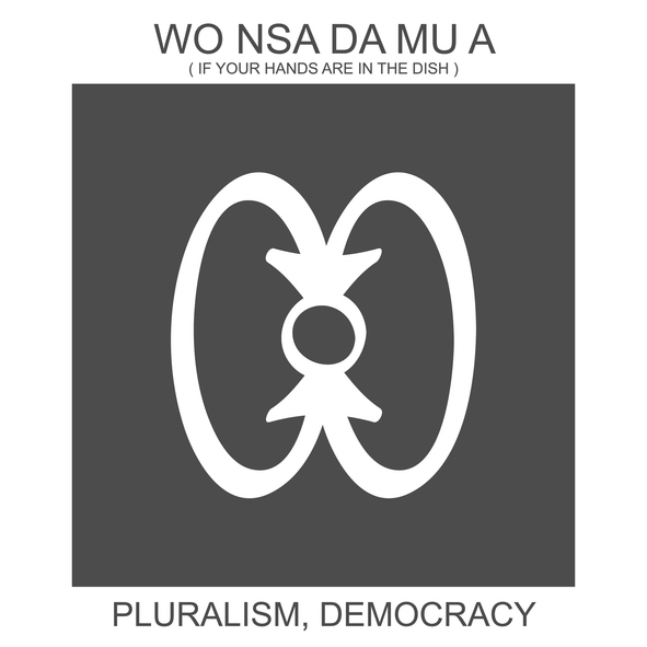 Wo nsa da mu a (if your hands are in the dish): Pluralism, democracy
