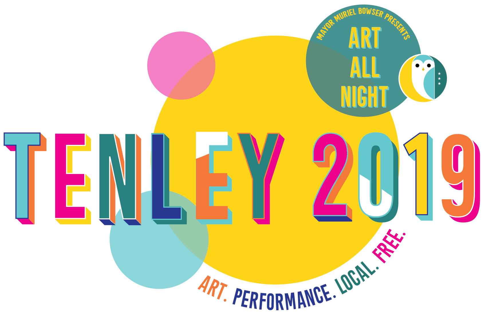 Mayor Muriel Bowser Presents: Art All Night - Tenley 2019. Art. Performance. Local. Free