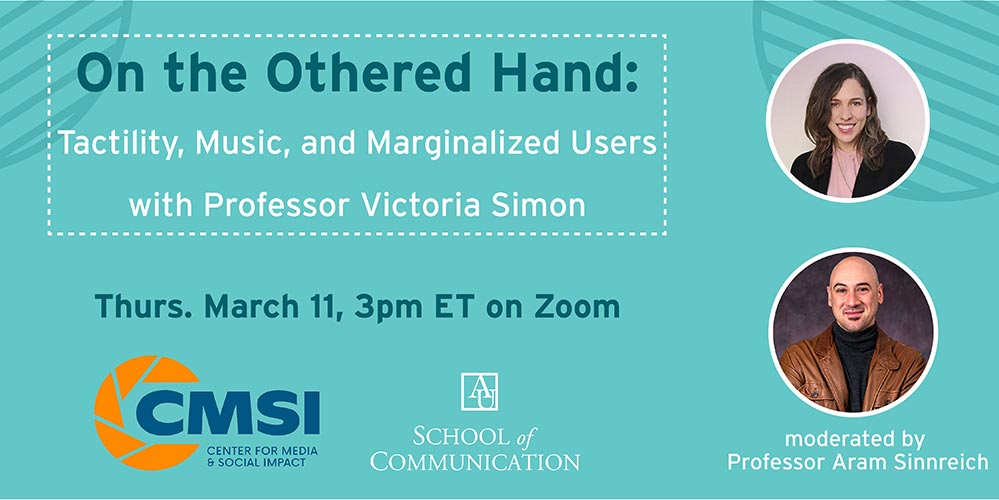 On the Othered Hand: Tactility, Music, and Marginalized Users with Professor Victoria Simon