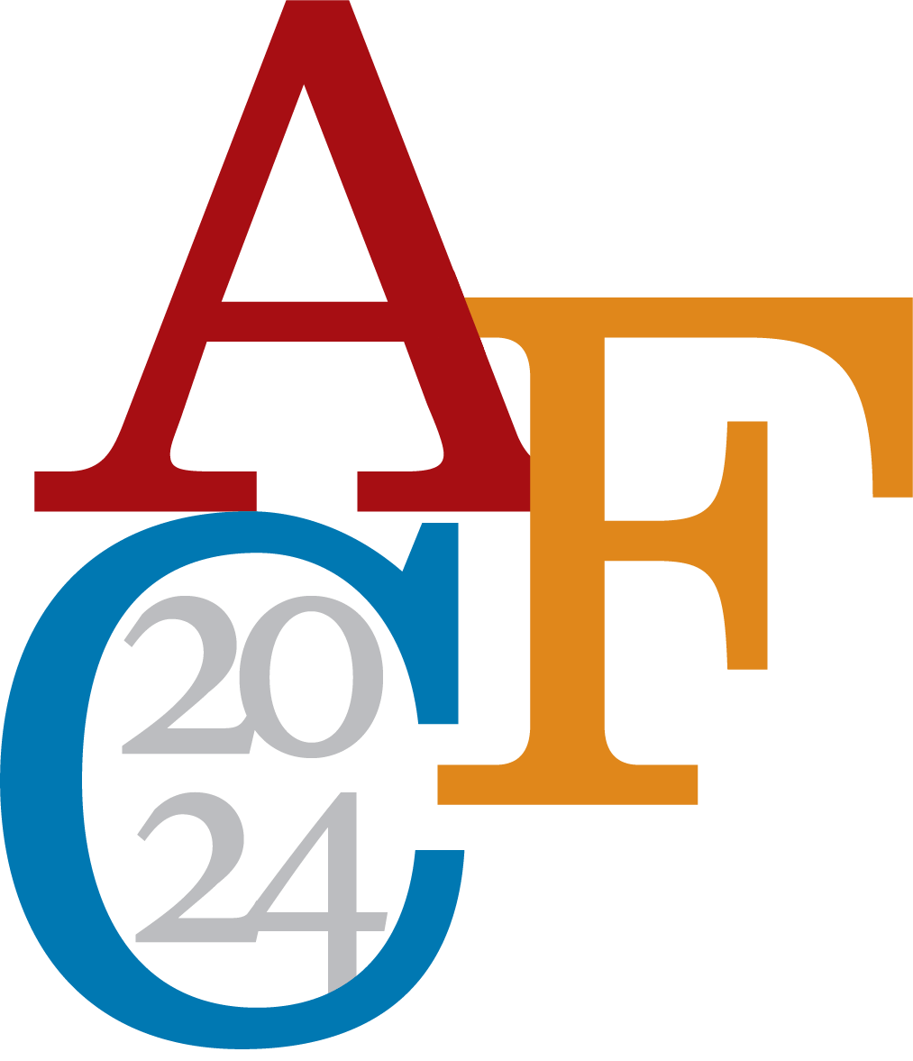 A logo with the letters A, F, and C, and the year "2024"