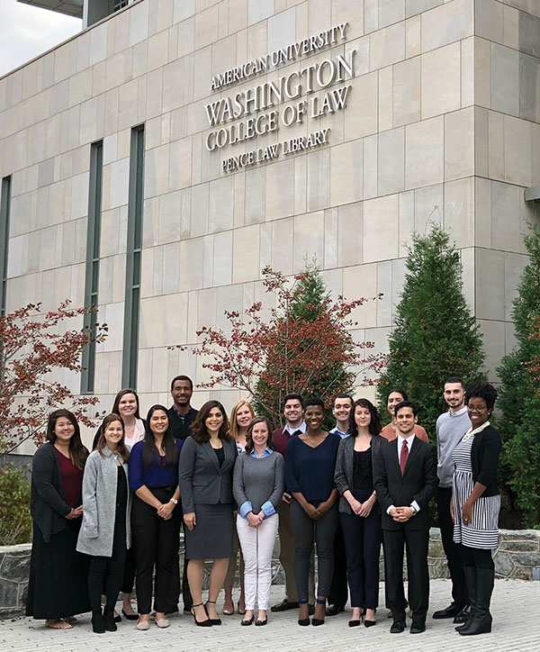 2017–2018 Marshall-Brennan Students at Washington College of Law