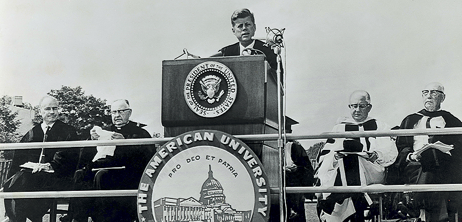 JFK addresses AU graduates
