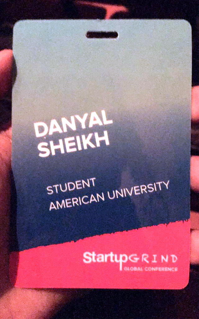 Sheikh had an insider pass to the networking events.