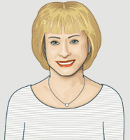 illustration of Kathy Reichs