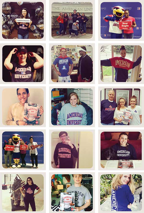 collection of instagram posts from the class of 2021
