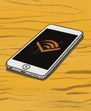 Phone with audible app open