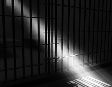 light streaming through a jail cell