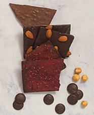 pieces of chocolate with some cosmetic mistakes