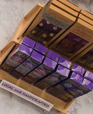 display of chocolate bars