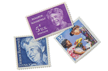 stamps featuring First Lady Eleanor Roosevelt