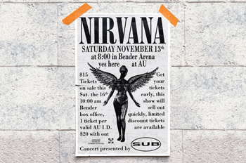 nirvana concert poster