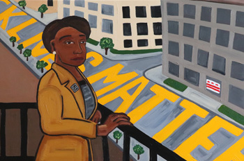 Jessica Owens-Young's painting of DC mayor Muriel Bowser