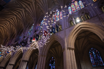 the nave at the Washington National Cathedral