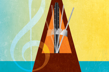 illustration of a metronome