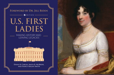 book cover and Dolley Madison