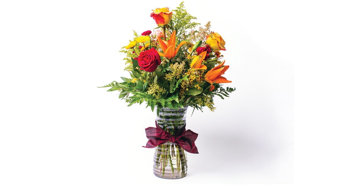 bouquet of fall flowers