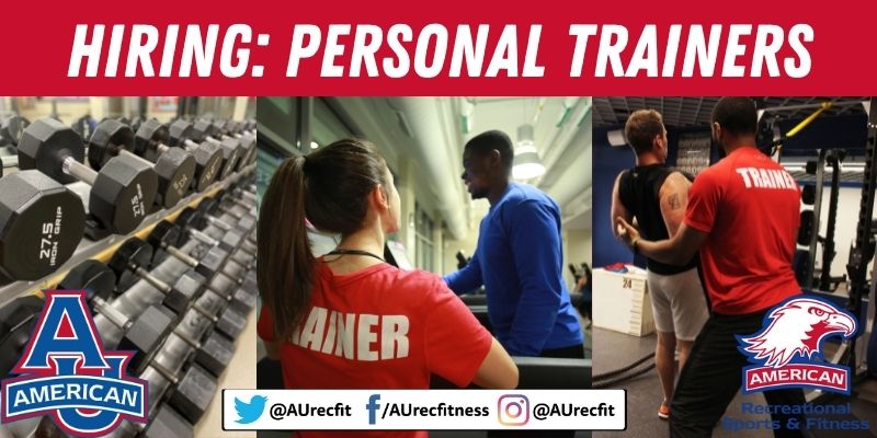 Looking for Personal Trainers to work at AU's RecFit!