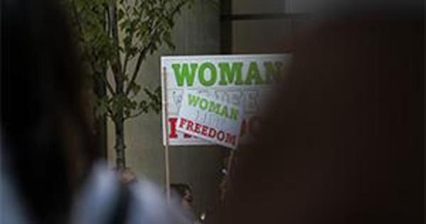 Women Life Freedom protest sign