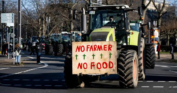 Tractor in Farmer Protests