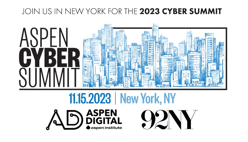 Aspen Cyber Summit flyer