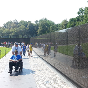 Vietnam Memorial wall in Washington, D.C.