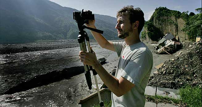 AU and the Associated Press awarded their first foreign internship to David Coffey, a journalism grad student. Photo by Wally Santana (AP)