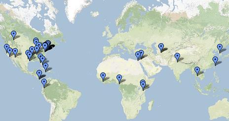 Summer Internship World Map