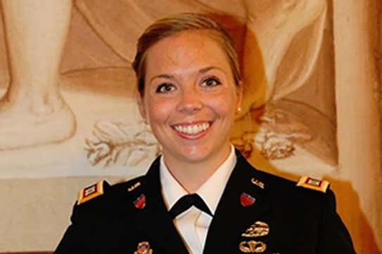 To help other soldiers, AU alum Julia Lopez is earning her master's in social work.