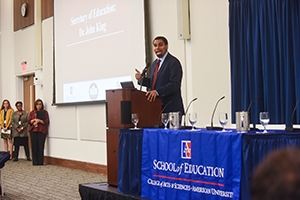 Education Secretary John King was one of several high-profile speakers at a recent AU-hosted convening.