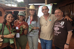 Garrett Graddy-Lovelace in Cuba with an international delegation of farmers and agrarian leaders.