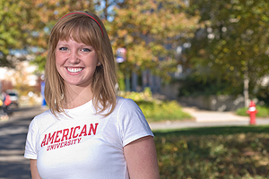 Hannah Hankins '11.&nbsp; Photo by: Jeff Watts.