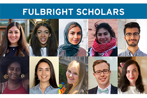 montage of Fulbright scholars