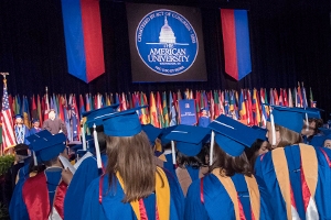 American University's spring commencement.