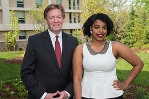 American University President Neil Kerwin and 2016 President's Award winner Tatiana Laing