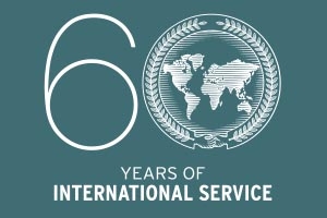 60 years of international service