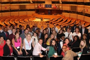 MBA@American students at the European Parliament in Brussels.