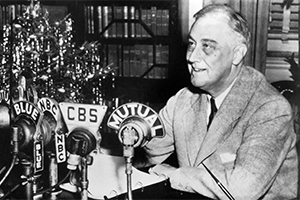 FDR at fireside chat