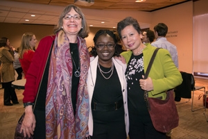 Dr. Fanta Aw (center) with colleagues at a reception held in honor of her new NAFSA post.