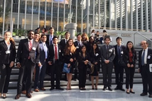 The International Business Club at their site visit to the World Bank.