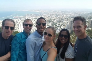 John Ampiah-Addison, classmates and professors enjoying their time in Israel.