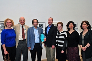 Professor Richard Breitman (third from left) with colleagues and friends at the April 13 retirement ceremony.