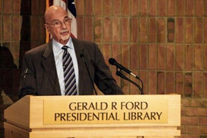 Ron Nessen speaks at the Gerald R. Ford Presidential Library