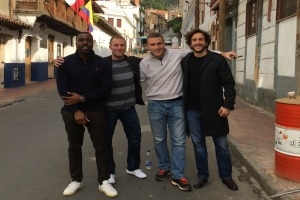 Schofield (2nd from left) and his consulting team in Colombia.