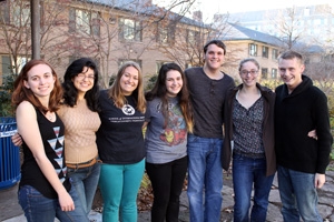 Social Justice Living Learning Community 2012
Residents stand with Matias (second from left) in front of Roper Hall.